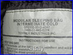 NEW Military 4-pc Modular Sleeping Bag Sleep System MSS w / Gore-Tex Bivey -40°