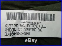 NEW Original US Military ECW Sleeping Bag. NOS. Never Issued. In Original Bag