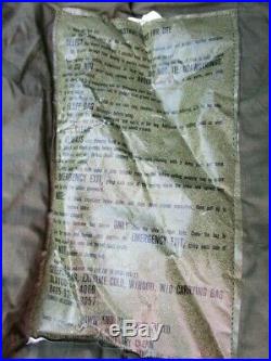 NEW Original US Military ECW Sleeping Bag. NOS. Never Issued. In Original Bag