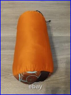 NEW Poler Napsack Reversible Sleeping Bag M Furry Orange & Brown Camp Vibes RARE