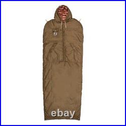 NEW Poler Napsack Reversible Sleeping Bag M Furry Orange & Brown Camp Vibes RARE