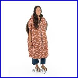 NEW Poler Napsack Reversible Sleeping Bag M Furry Orange & Brown Camp Vibes RARE