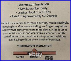 NEW Poler Napsack Reversible Sleeping Bag M SEE SEE Dirt Bike Camp Vibes RARE