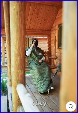 NEW Poler Napsack Reversible Sleeping Bag Suit M Furry Camo & Black Camp Vibes