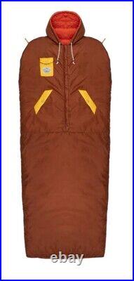 NEW Poler Napsack Reversible Sleeping Bag Suit S Sunset Orange Camp Vibes RARE
