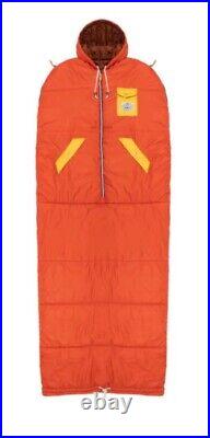 NEW Poler Napsack Reversible Sleeping Bag Suit S Sunset Orange Camp Vibes RARE