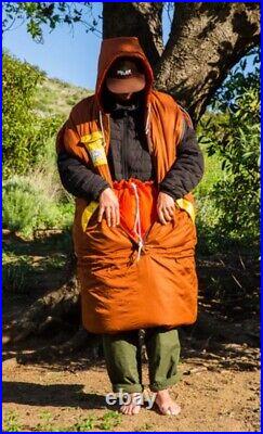 NEW Poler Napsack Reversible Sleeping Bag Suit S Sunset Orange Camp Vibes RARE