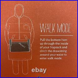 NEW Poler Napsack Reversible Sleeping Bag Suit S Sunset Orange Camp Vibes RARE