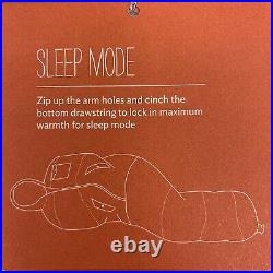 NEW Poler Napsack Reversible Sleeping Bag Suit S Sunset Orange Camp Vibes RARE