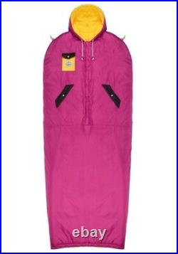 NEW Poler Napsack Reversible Sleeping Bag XL 1990 Neon Ski Snow Camp Vibes RARE