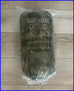 NEW Poler Napsack Reversible Sleeping Bag XL Furry Camo & Black Camp Vibes RARE