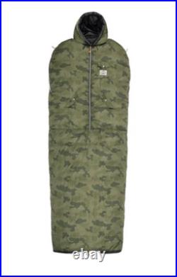 NEW Poler Napsack Sleeping Bag M CAMO ZONKER 600 Down Winter WARM! Camp Vibes