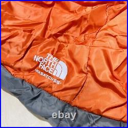 NEW Regular The North Face Wasatch 55 Sleeping Bag Right Hand Gray Orange