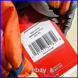 NEW Regular The North Face Wasatch 55 Sleeping Bag Right Hand Gray Orange