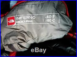 NEW TNF INFERNO -40 Waterproof Goose Down Expedition Sleeping bag REGULAR