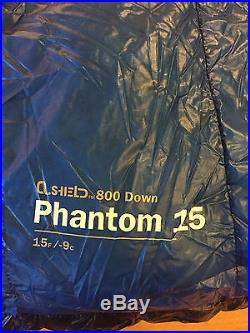 NEW WITH TAGS Mountain Hardwear Phantom 15 Regular LZ Sleeping Bag