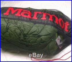 NEW with tags Marmot Never Winter Down Sleeping Bag Reg LZ 30 degree 3 season