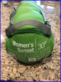 NWT $199 Marmot Womens Sunset 30 Regular Right Sleeping Bag Green Up To 56