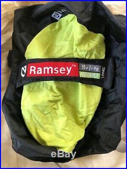 NWT NEW Nemo Ramsey 15°F Long Down Spoon Shaped Sleeping Bag Backpacking Hiking