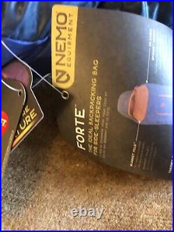 NWT Nemo Forte Mens 35 Long (Eternal/Altitude) Ultralight Synthetic Sleeping Bag