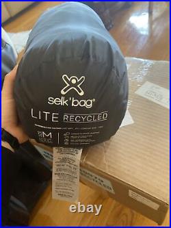 NWT SELK bag Lite Recycled 6G Wearable Sleeping Bag Black Terracotta Medium