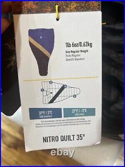 NWT Sierra Designs Nitro Quilt 35 Ultralight Sleeping Bag 800 Fill DriDown Reg