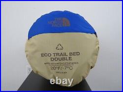 NWT The North Face Eco Trail Double 2 Person 20F / -7C Seeping Bag Regular Blue