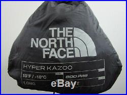 NWT Unisex Long RH The North Face TNF Hyper Kazoo Down 15F / -9C Sleeping Bag