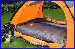NatureFun All Season Mummy Sleeping Bag, Ultralight Goose Down Waterproof for