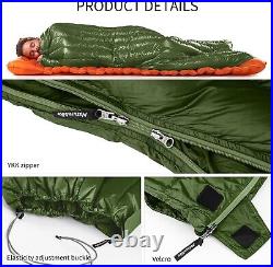 Naturehike Ultralight Sleeping Bag 295gm Duck Down CW295 Green