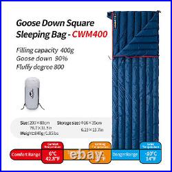 Naturehike White Goose Down Sleeping Bag Lightweight Compact Portable for Adults