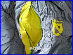Nemo Disco 30 Down Sleeping Bag gray/yellow with bag