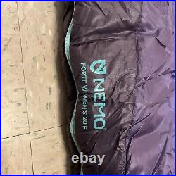 Nemo Disco 30 Long Women's Down Sleeping Bag Celestial/Moonglade New Never Used