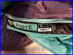 Nemo Forte 20 Long Womens Sleeping Bag 20F -7c Degrees Primnaloft Xlnt