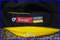 Nemo Sonic 0 Sleeping Bag Gray Yellow 850 Down EUC