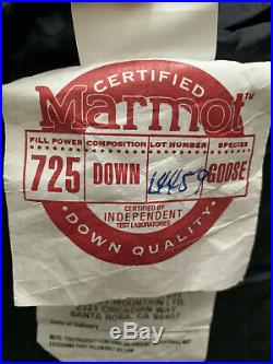 Never Used Marmot 725 Goose Down Purple Sleeping Bag, Massif Long, With Bag