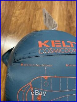 New 2019 Kelty Cosmic Down 20° F Sleeping Bag, Long RH Zip newest version
