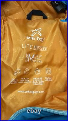 New Adult M Selk'Bag Lite recycled wearable sleeping bag in Teal Sunlight