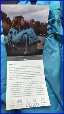 New Adult M Selk'Bag Lite recycled wearable sleeping bag in Teal Sunlight