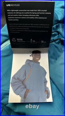 New Adult M Selk'Bag Lite recycled wearable sleeping bag in Teal Sunlight
