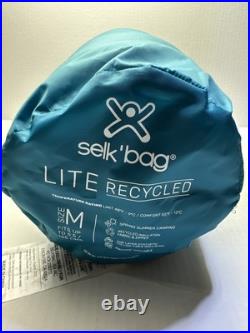 New Adult M Selk'Bag Lite recycled wearable sleeping bag in Teal Sunlight