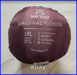 New Adult XL Selk'Bag Original recycled wearable sleeping bag in Burgundy Earth