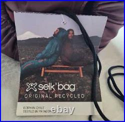New Adult XL Selk'Bag Original recycled wearable sleeping bag in Burgundy Earth