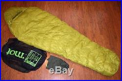 New Marmot Hydrogen Size Long Down Sleeping Bag 800 Fill Left Zip $349