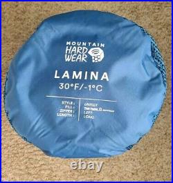 New Mountain Hardwear Lamina 30 Sleeping Bag Mens Unisex Long Blue Left