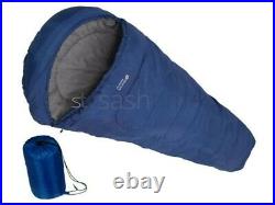 New Mummy Shape Warm Single Sleeping Bag For Camping Caravan And Travel W Bag