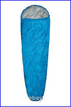 New Mummy Shape Warm Single Sleeping Bag For Camping Caravan And Travel W Bag
