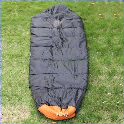 New Mummy Sleeping Bag 5F/-15C Camping Hiking With Carrying Case