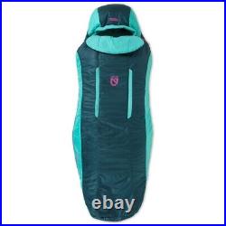 New Nemo Forte 35 Sleeping Bag Women's Long Twilight/Aurora Blue Green