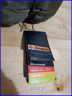 New Open Package Snugpak Elite 4 Sleeping Bag Olive Rh 5f Low Compression Sack